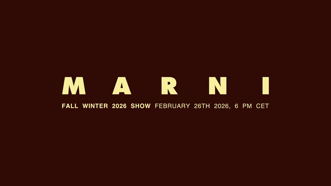 Marni Fall Winter 2026 Show