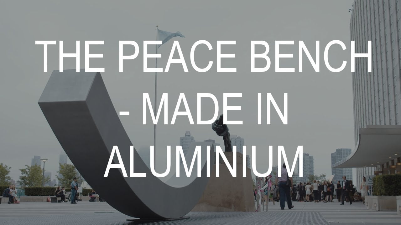 The "Peace Bench" - Made in aluminium