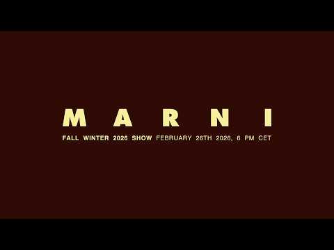 Marni Fall Winter 2026 Show