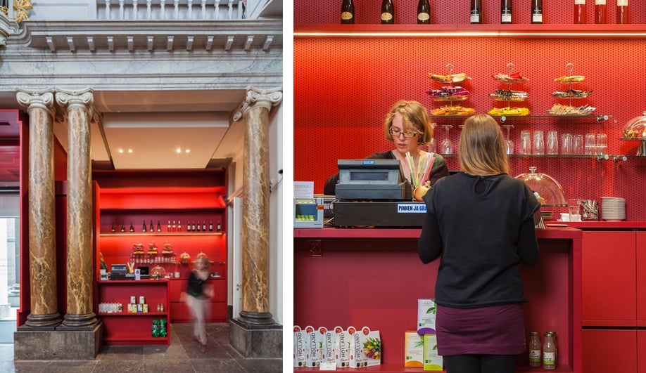 MVRDV's converted chapel serves as an entrance and gift shop at the Stedelijk Museum Schiedam