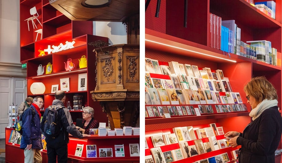 MVRDV's converted chapel serves as an entrance and gift shop at the Stedelijk Museum Schiedam
