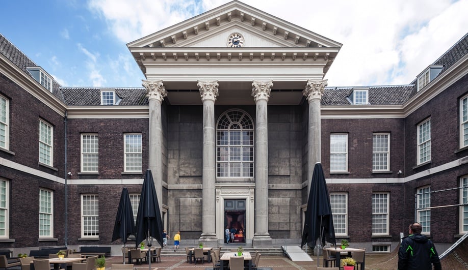 MVRDV's converted chapel serves as an entrance and gift shop at the Stedelijk Museum Schiedam