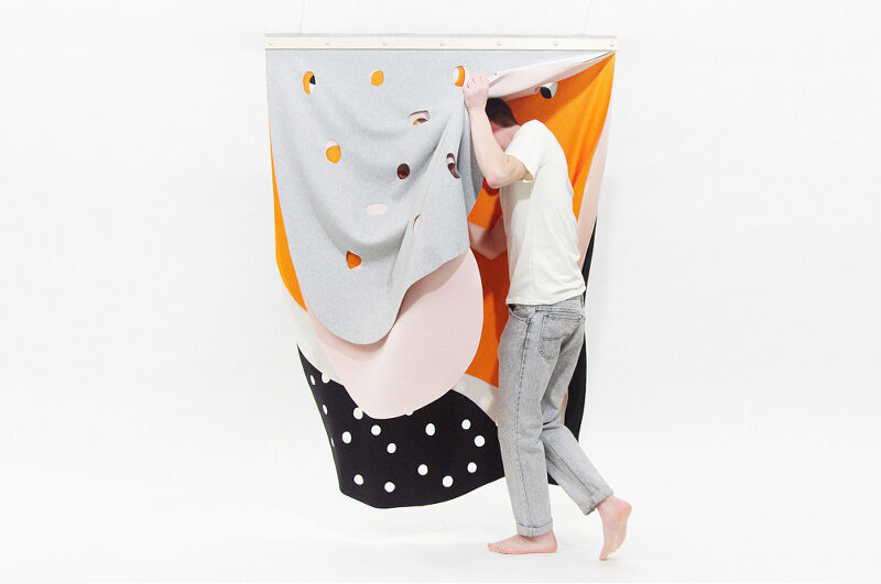 Sour blanket (made of wool and liquid rubber), by Martyna Barbara Golik of Copenhagen