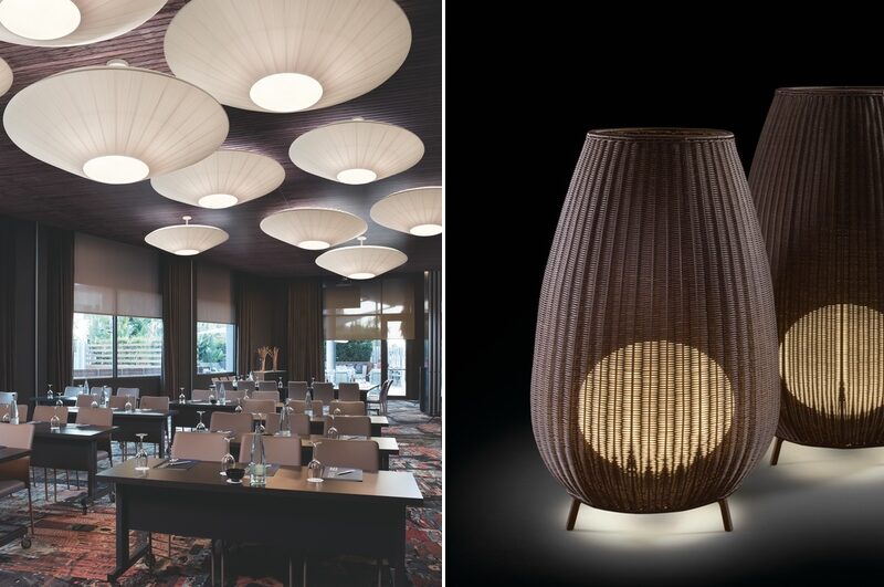 Spanish lighting company Bover will show off new lighting for hospitality interiors.