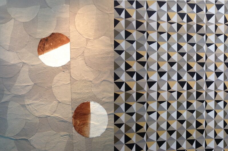 Élitis (left) and Marburg (right) presented new collections at the fair