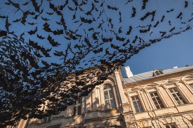 Didzis Jaunzems bats installation Latvia
