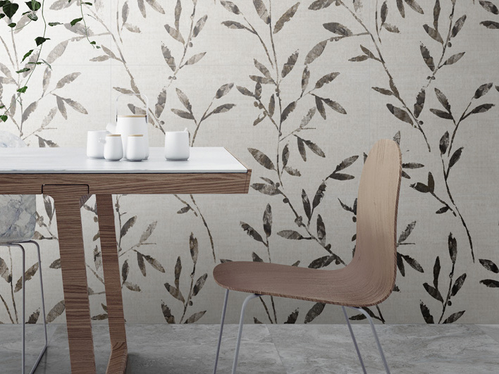 vallenlunga wallcovering in living room setting