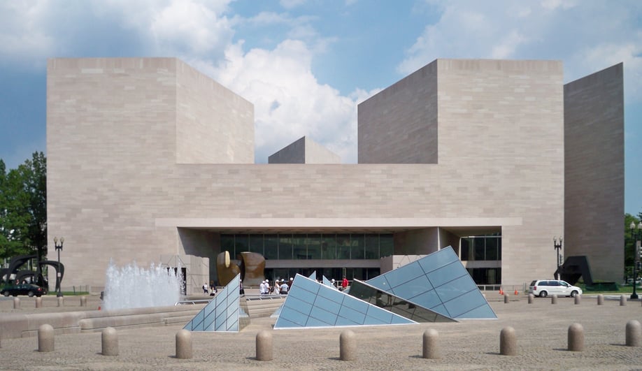 National Gallery of Art, East Building, Washington, D.C. (1978). Photo by Matt Bisanz via Wikimedia Commons.