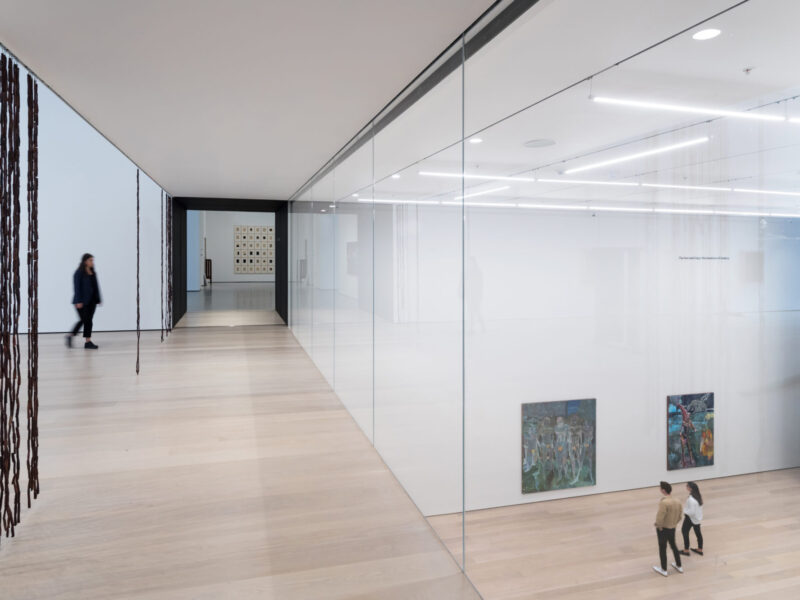 Diller Scofidio + Renfro's MoMA features glass walls that provide views into the galleries below