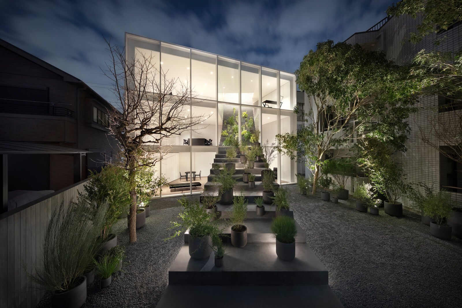 Staircase in Tokyo house by Nendo