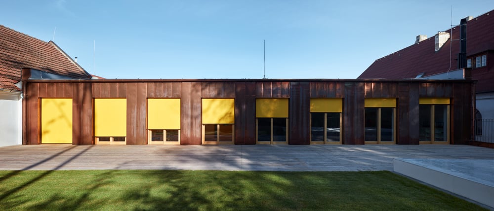 Elementary School Vřesovice, Czech Republic, outside shot