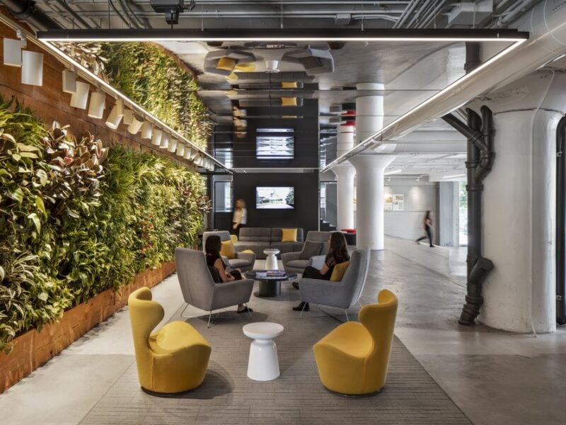 Lemay - Living green wall inside an office space