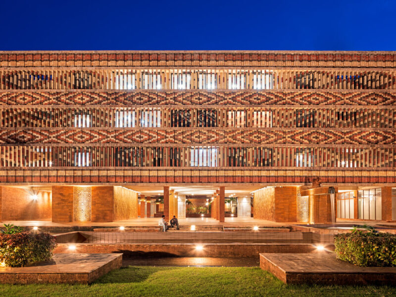 Exterior front-view photograph of Krushi Bhawan project