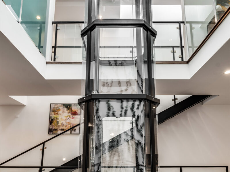 Vuelift Elevator by Savaria, octagonal profile