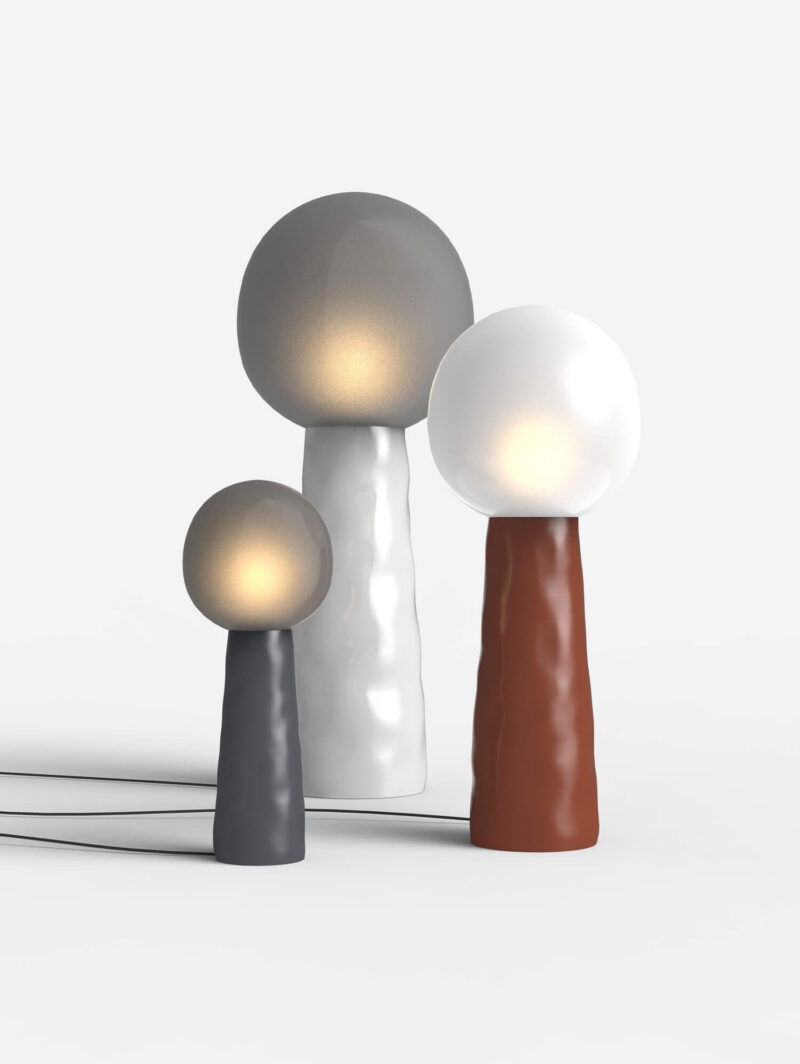 Kokeshi light fixtures by Pulpo