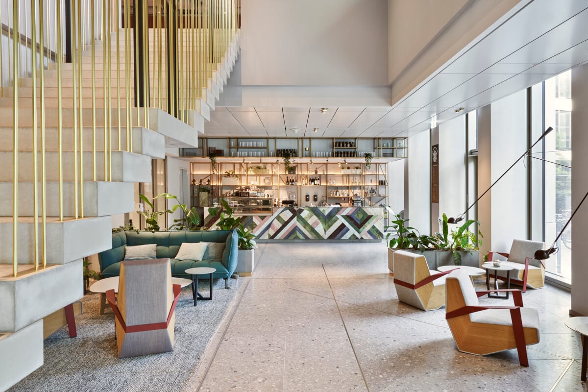 Patricia Urquiola's Refined Cafeteria Brings Spanish Flair to Frankfurt -  Azure Magazine