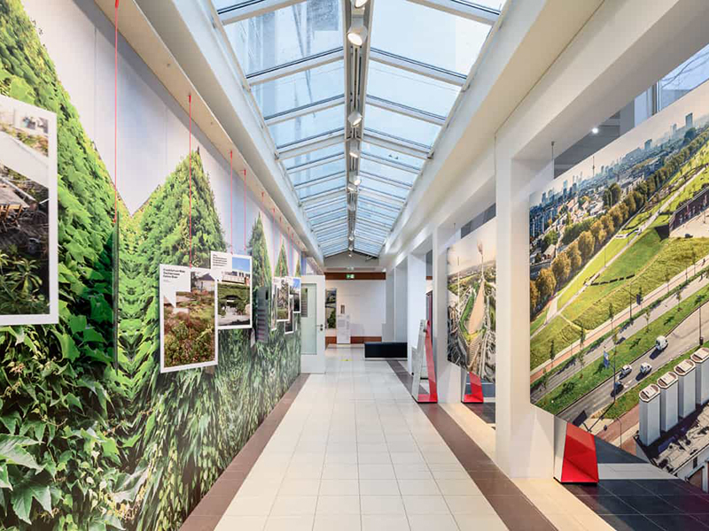 View inside the exhibit