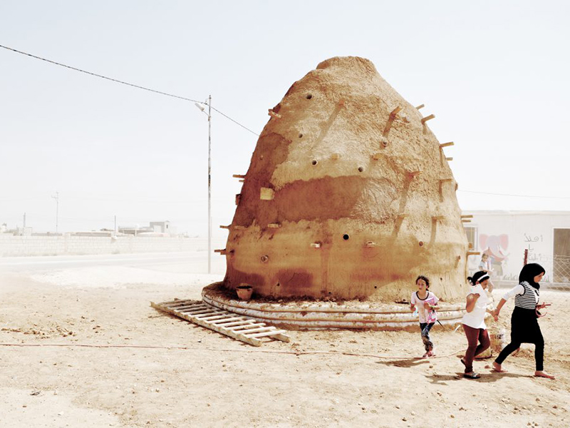 Emergency Architecture & Human Rights (EAHR): 100 classrooms for refugee children, Za’atari Village, Jordan, 2017