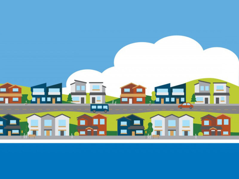 Cartoon houses
