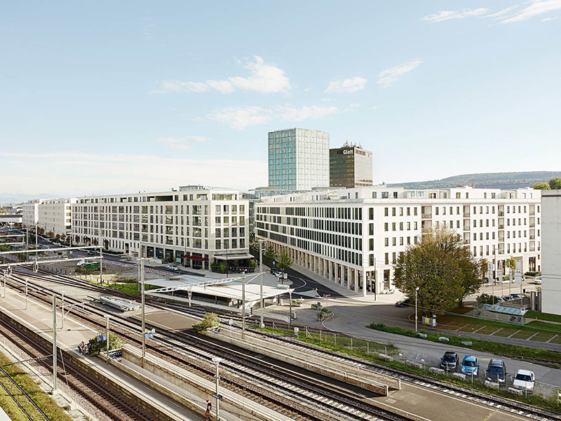 Vittorio Magnago Lampugnani and Baukontor Architekten, Richti urban quarter, Wallisellen near Zurich, 2007-2014.