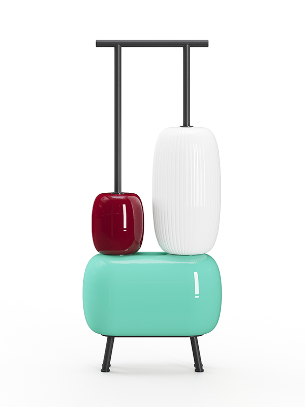 Space Invaders table lamps by Stellar Works