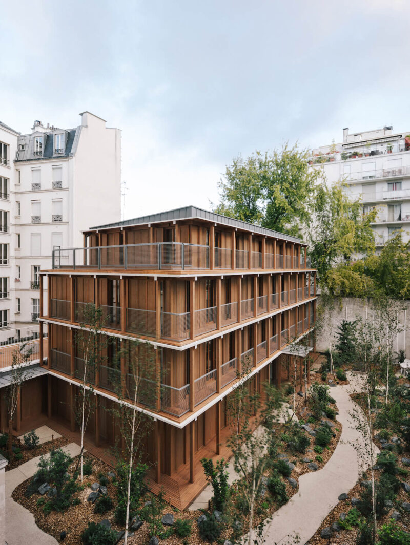Timber apartment complex in Paris by Mars Architectes