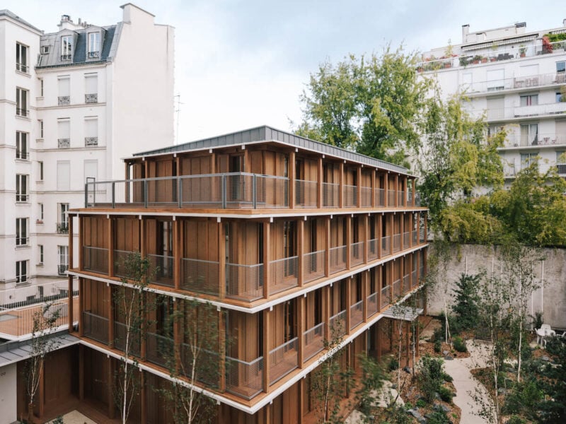 Timber apartment complex in Paris by Mars Architectes