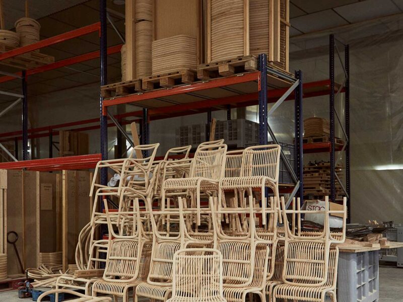 Expormim’s manufacturing plant in Spain uses sustainable methods to fabricate indoor and outdoor furniture