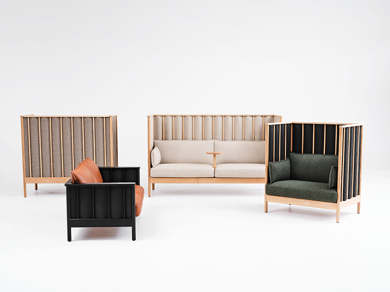 Ondulé contract lounge seating by Karl Andersson & Söner