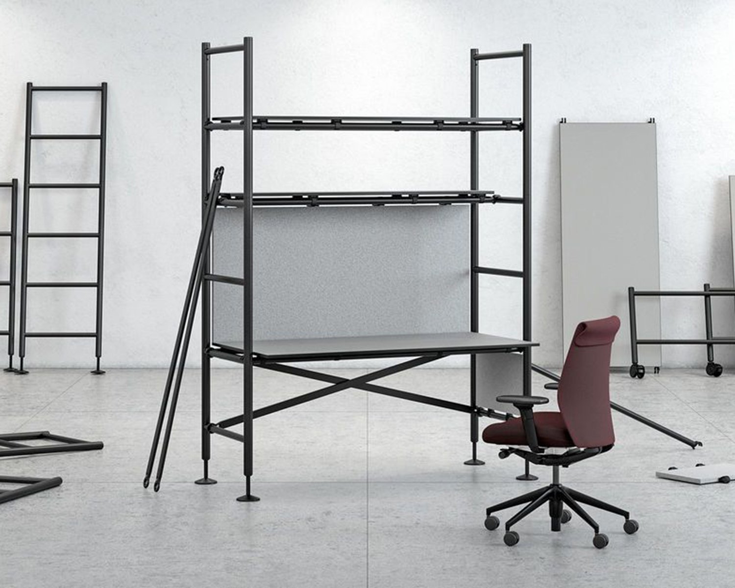 Comma desk by Vitra