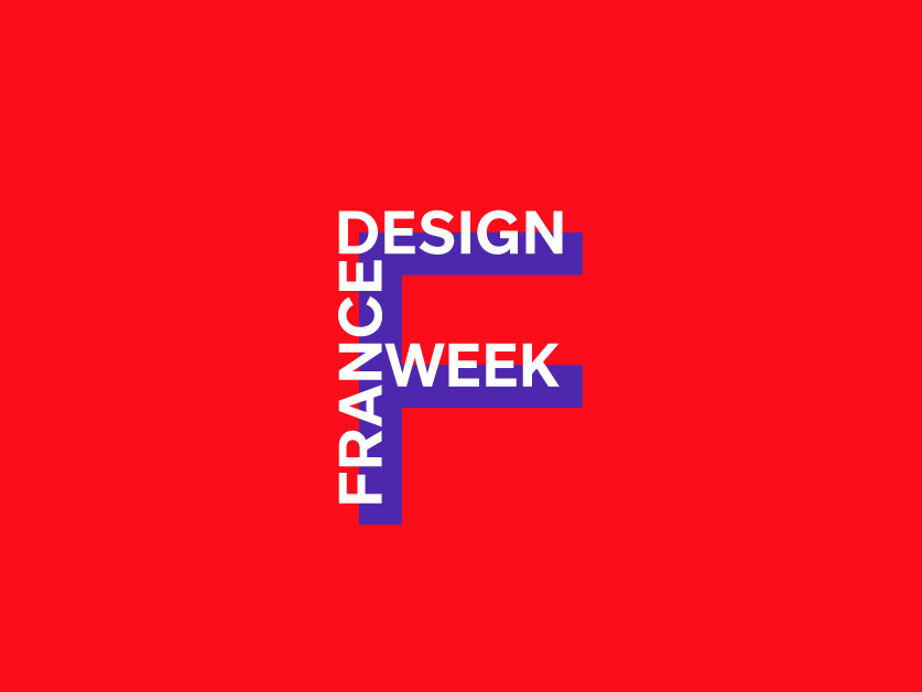 France Design Week 2022 Poster with red and purple graphics.