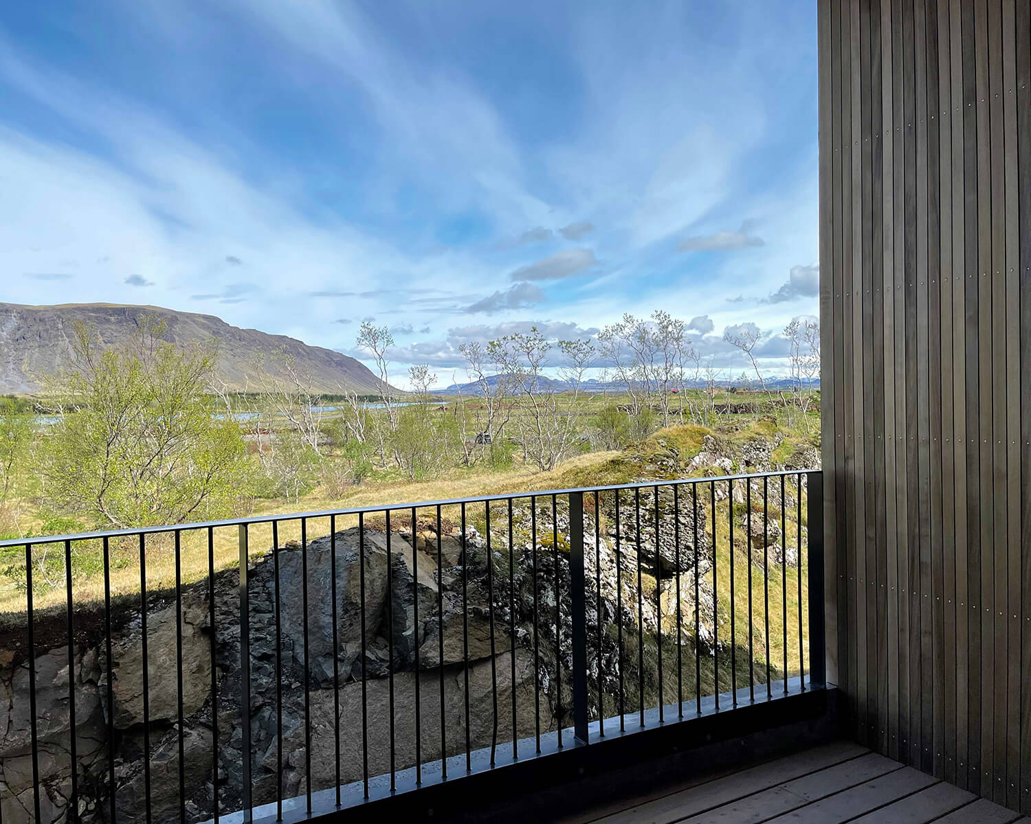 View of the landscape from one of the units