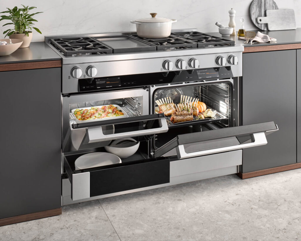 Generation 7000 48″ ContourLine Range by Miele Azure Magazine Azure