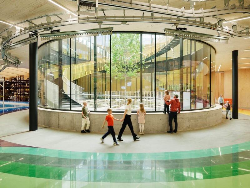 Interior view of the courtyard