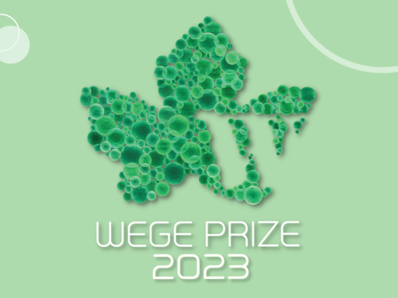 Poster for Wege Prize 2023 encouraging people to register.