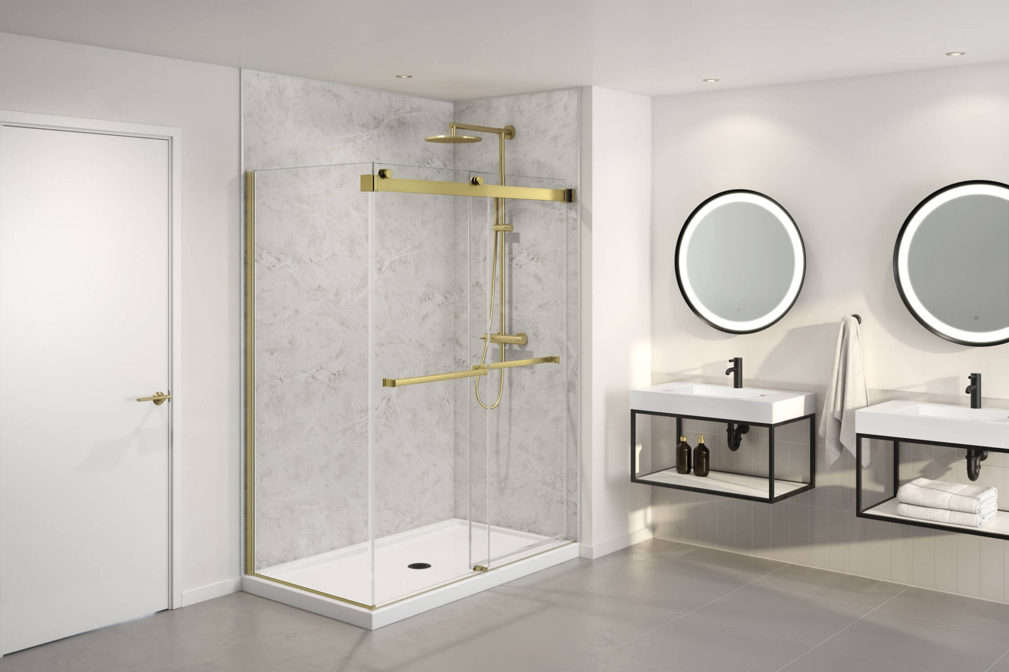Gemini Shower Doors Shower Doors by Fleurco Azure Magazine Azure