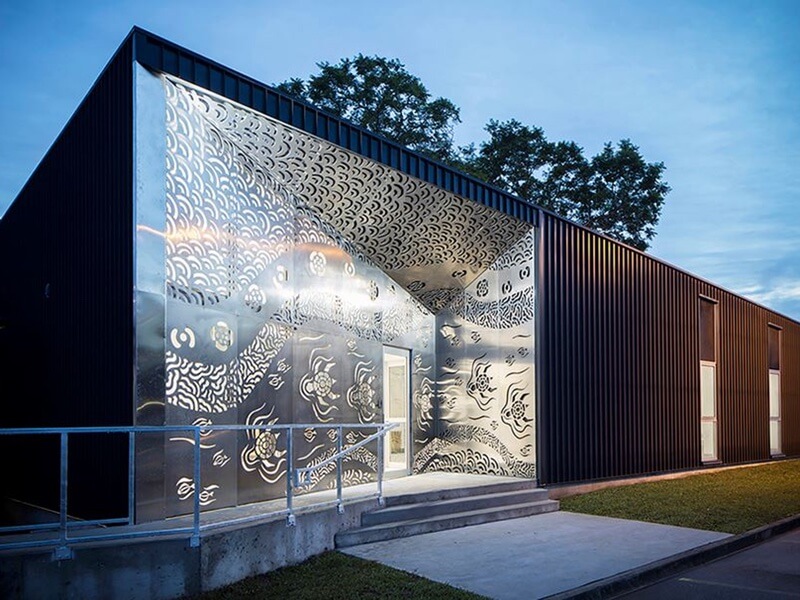 SCCI Architecture Hub Week Exhibition of glass and wood building