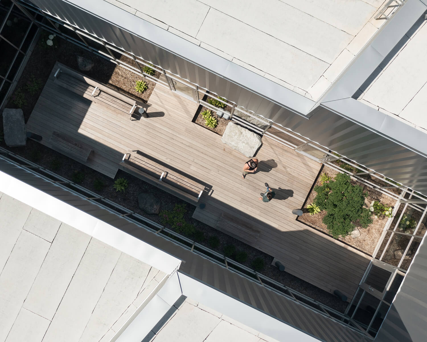 Courtyard as seen from above