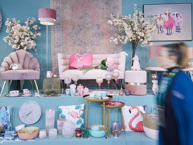 Ambiente 2023 Pink textile ff&e materials trade show event