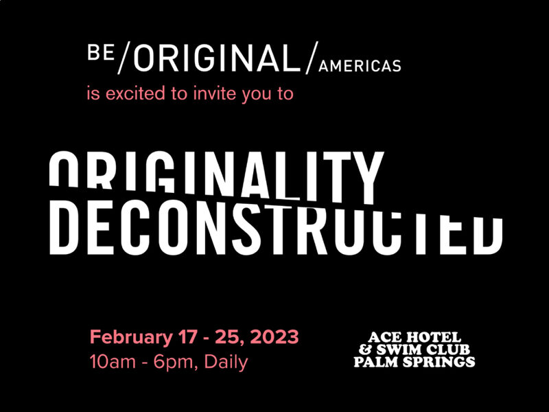 Be Orginial Americas: Originality Deconstructed
