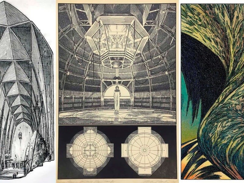 Leebus Woods Ecologies 1984 1990 Drawing art exhibition