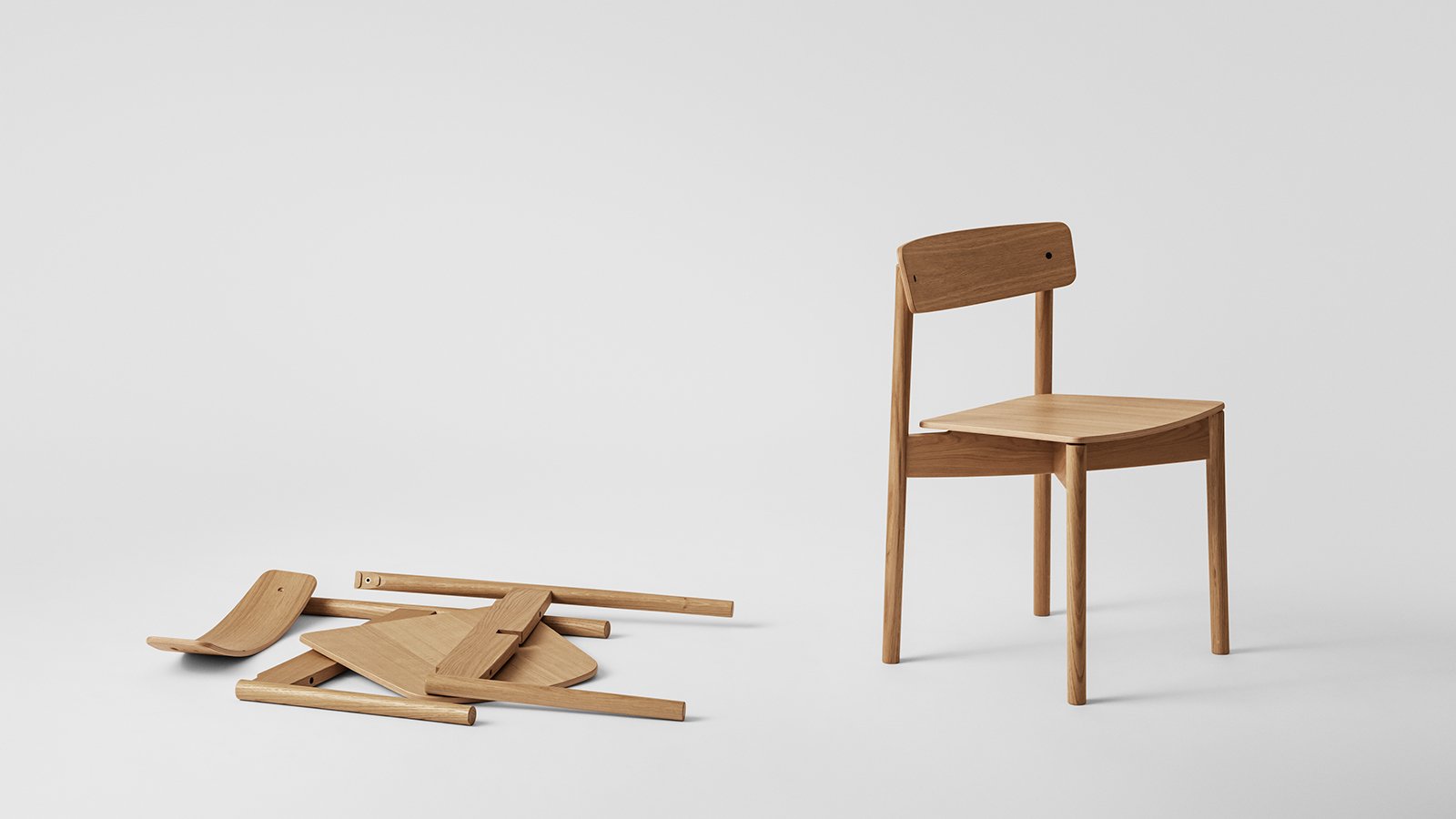 Wooden chair by Pearson Lloyd for Takt