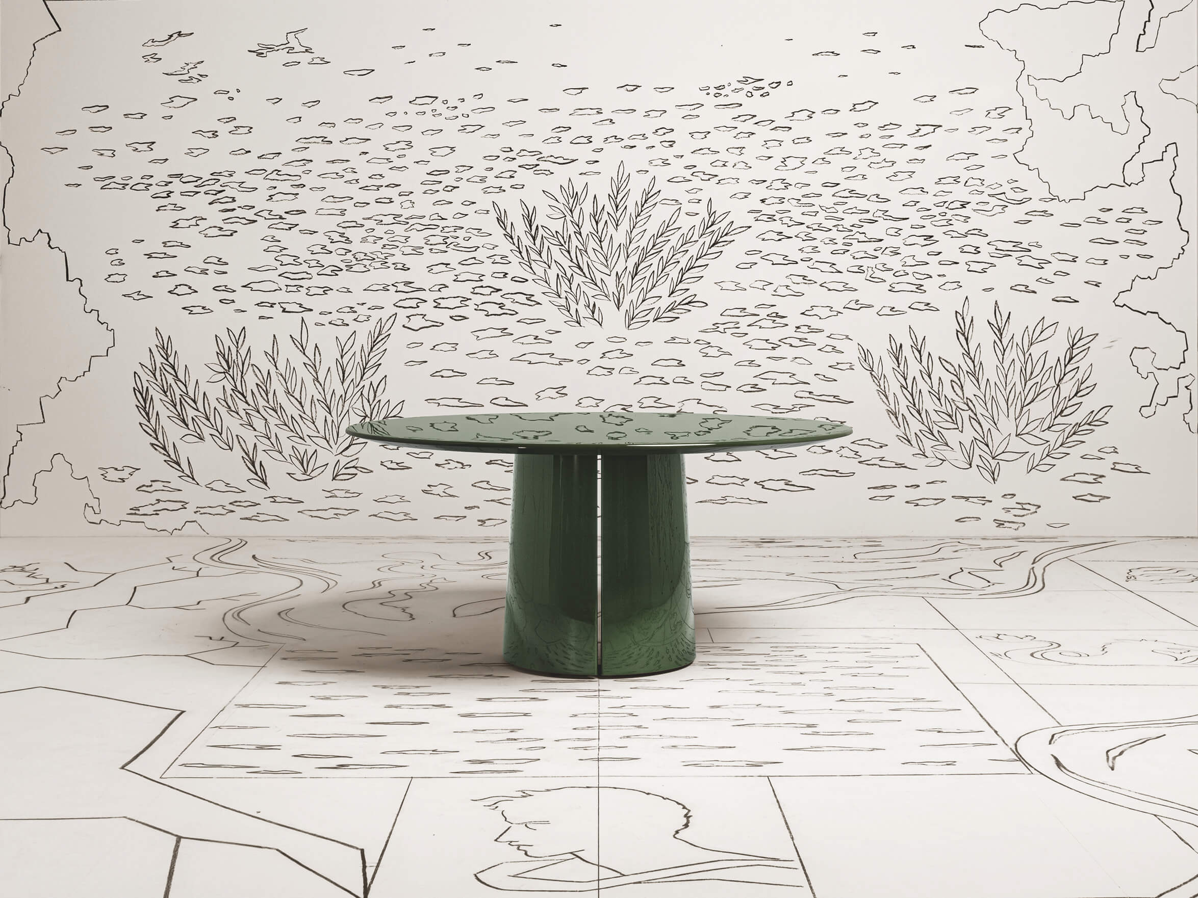 Mateo dining table by Molteni&C