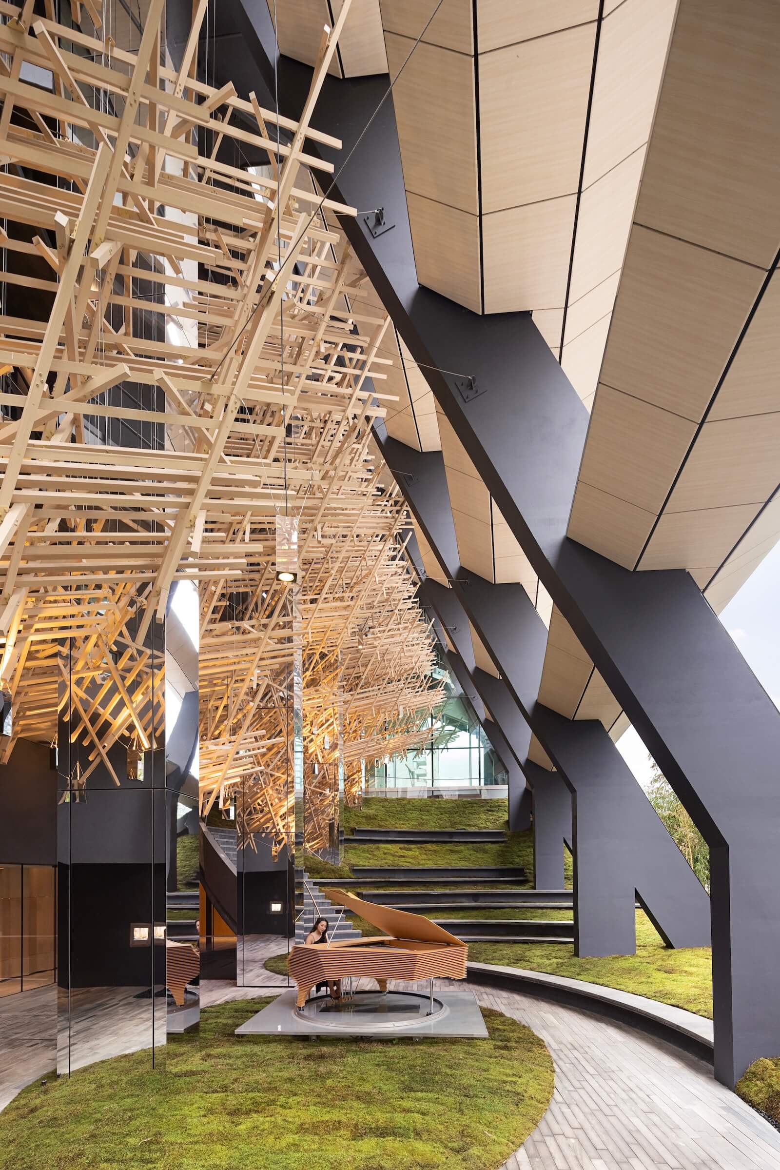 Atrium with grand piano