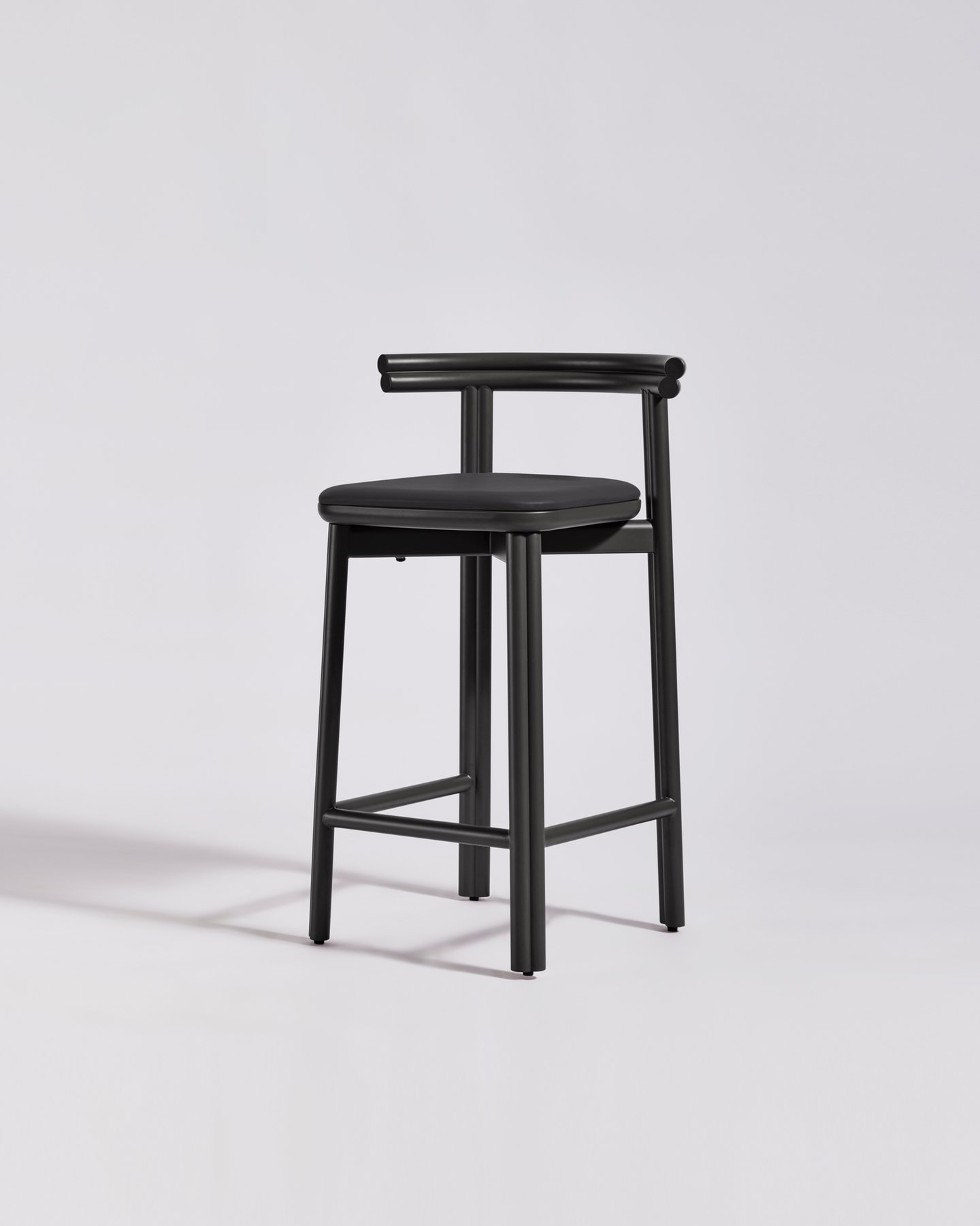 Black barstool