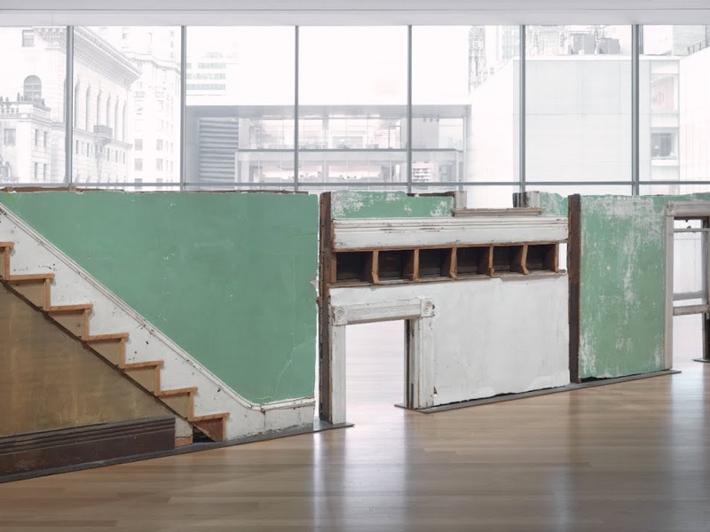 a piece from the gordon matta-clark exhibit