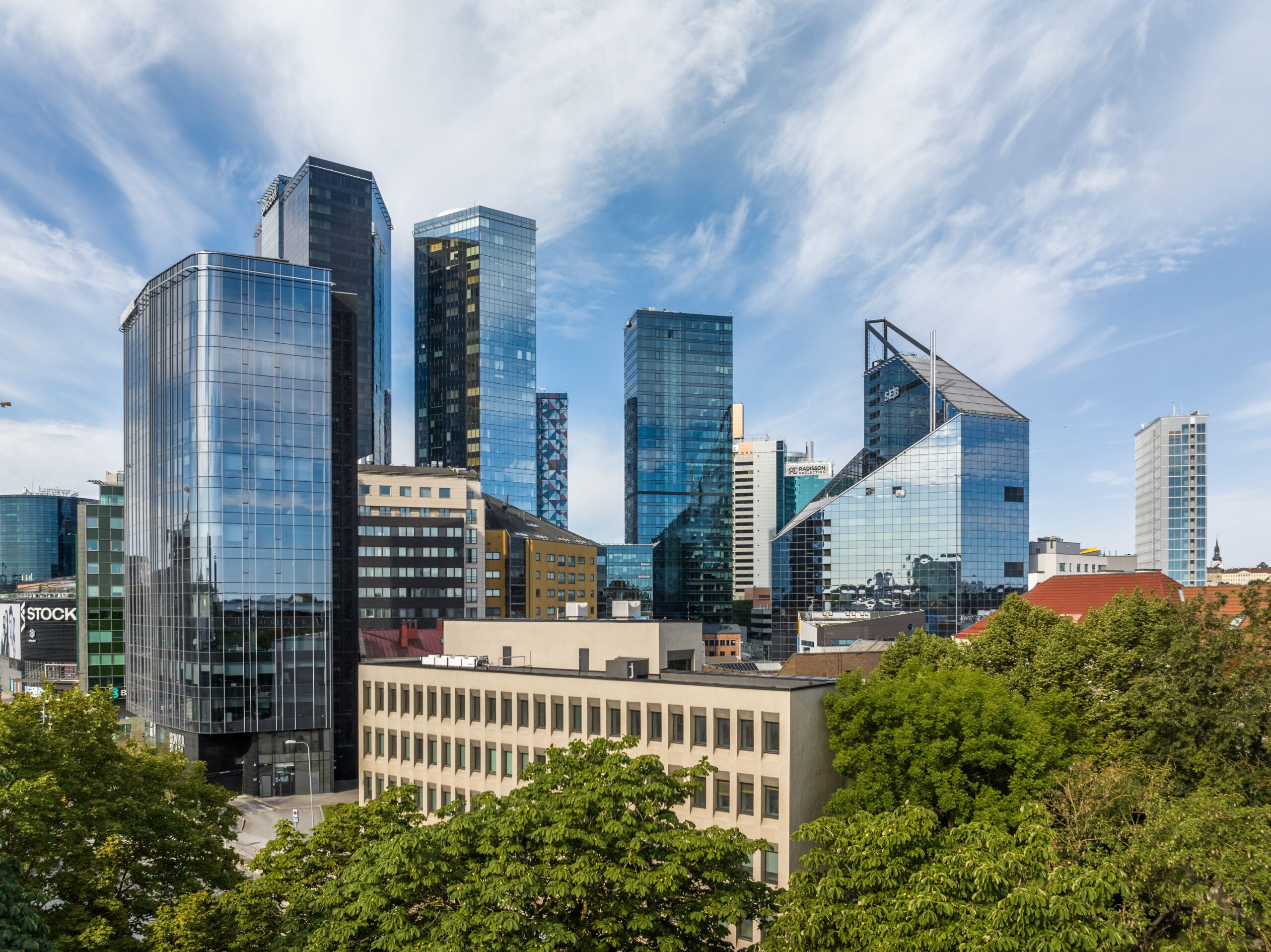 a picture of high-rise buildings