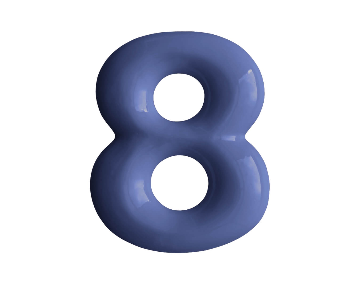 numbers ceramic '8'