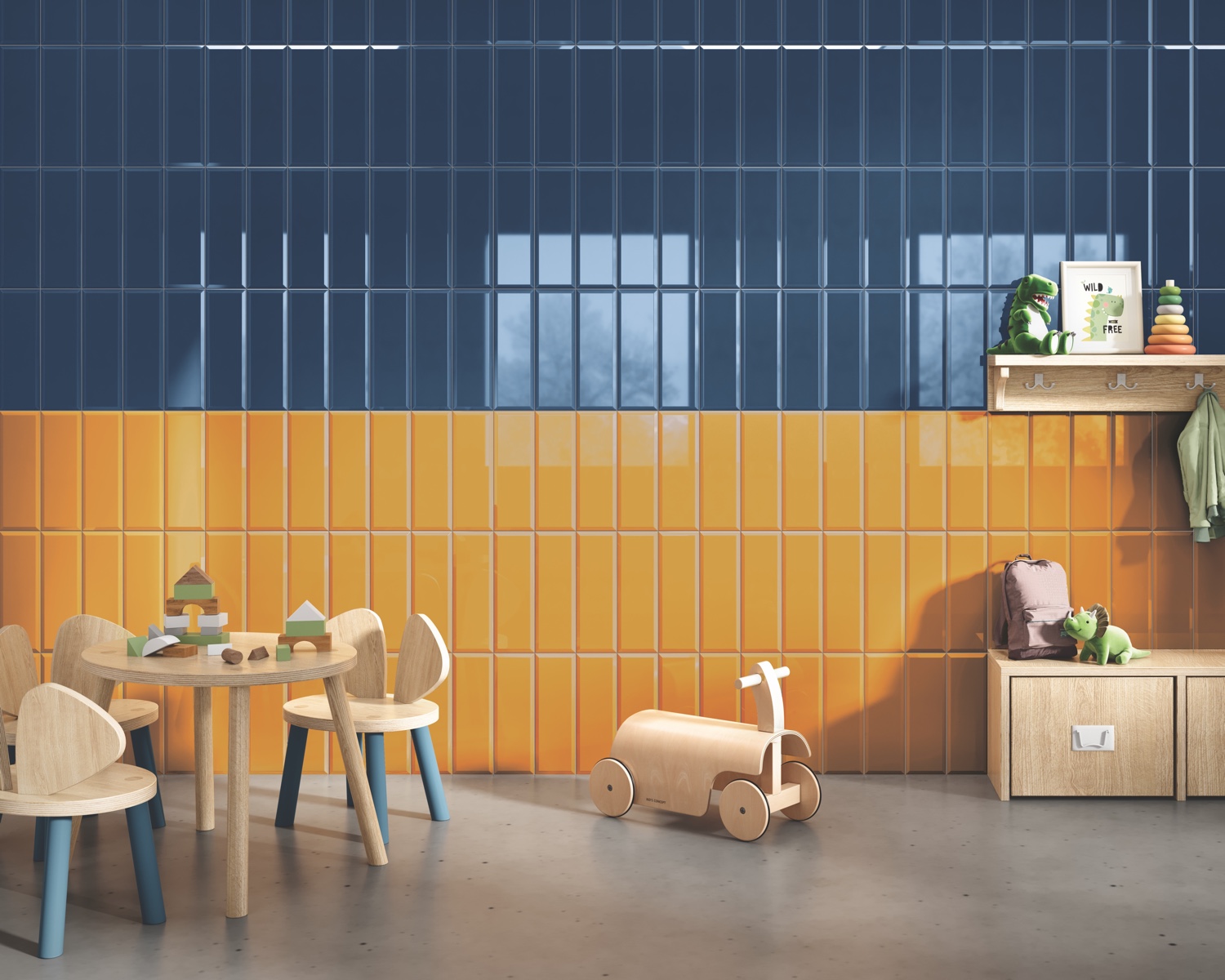 Colour Wall Tile Collections Color Perspectives in Marine and Pollen Crossville