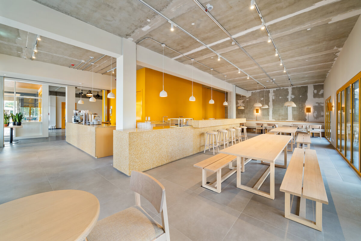 A Berlin Office Building Becomes a Yellow “Stairscape”